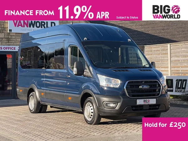 Ford Transit 460 TDCI 170 L4H3 TREND ECOBLUE 17 SEAT BUS HIGH ROOF DRW RWD